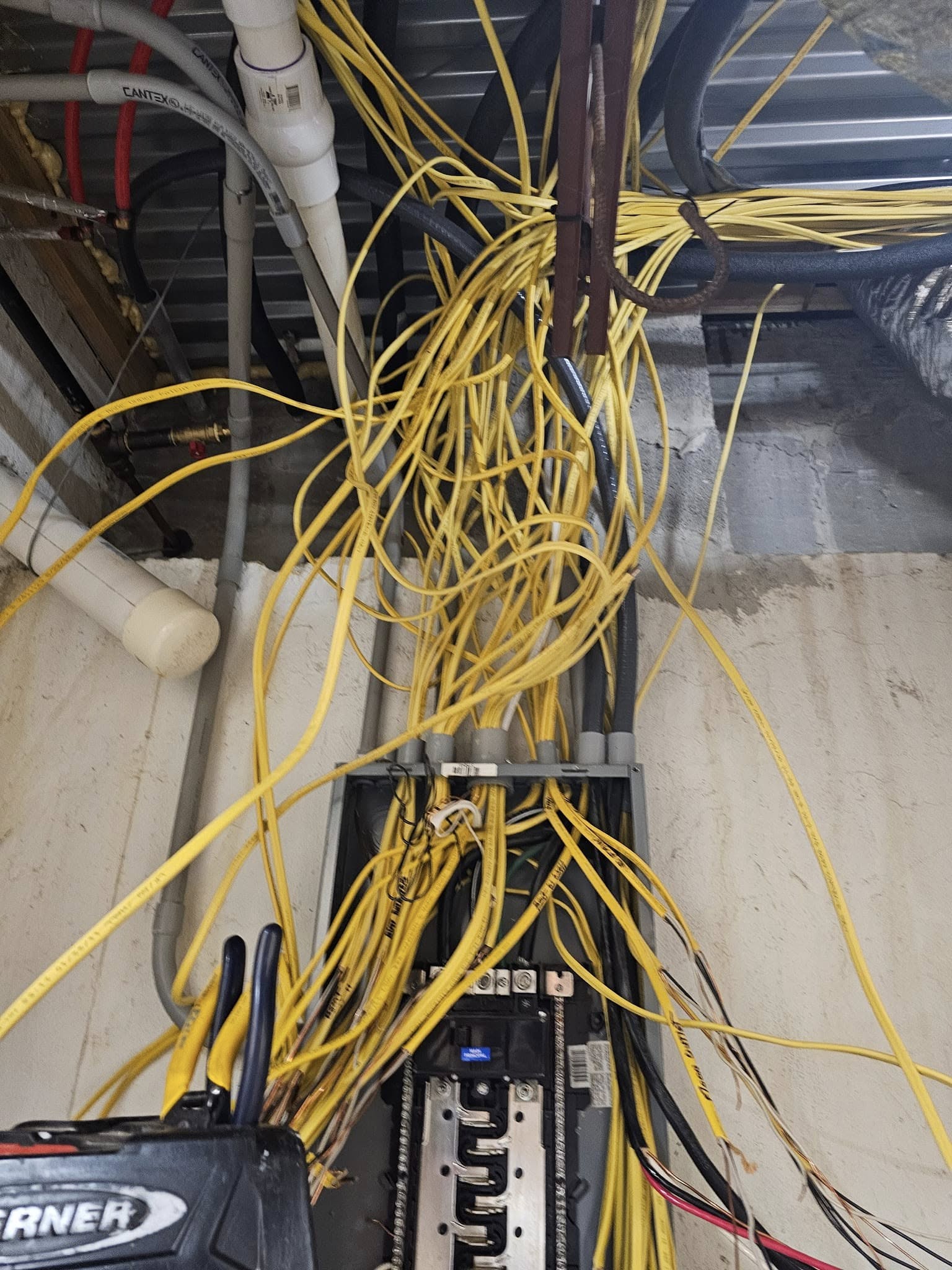 Electrical work before and after - After